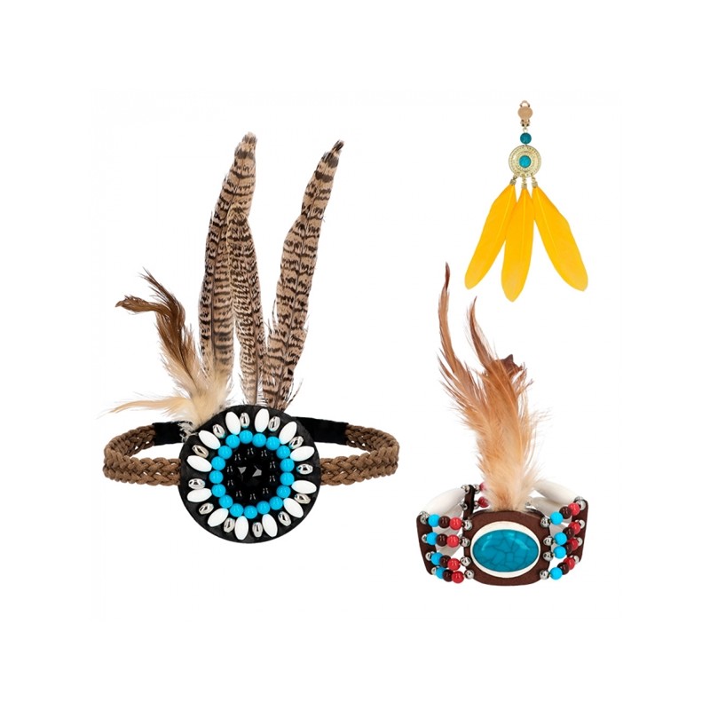 SET INDIEN ( BANDEAU ET BOUCLE D'OREILLES) SET INDIEN ( BANDEAU ET BOUCLE D'OREILLES)