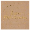 20 SERVIETTES JOYEUX ANNIVERSAIRE KRAFT 25 X 25 CM 