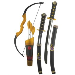 KIT ACCESSOIRES ARMES ET ARC NINJA ENFANT