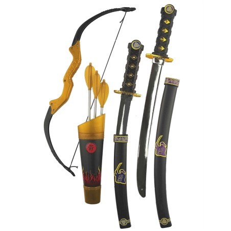 KIT ACCESSOIRES ARMES ET ARC NINJA ENFANT