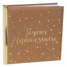 LIVRE D'OR KRAFT JOYEUX ANNIVERSAIRE OR