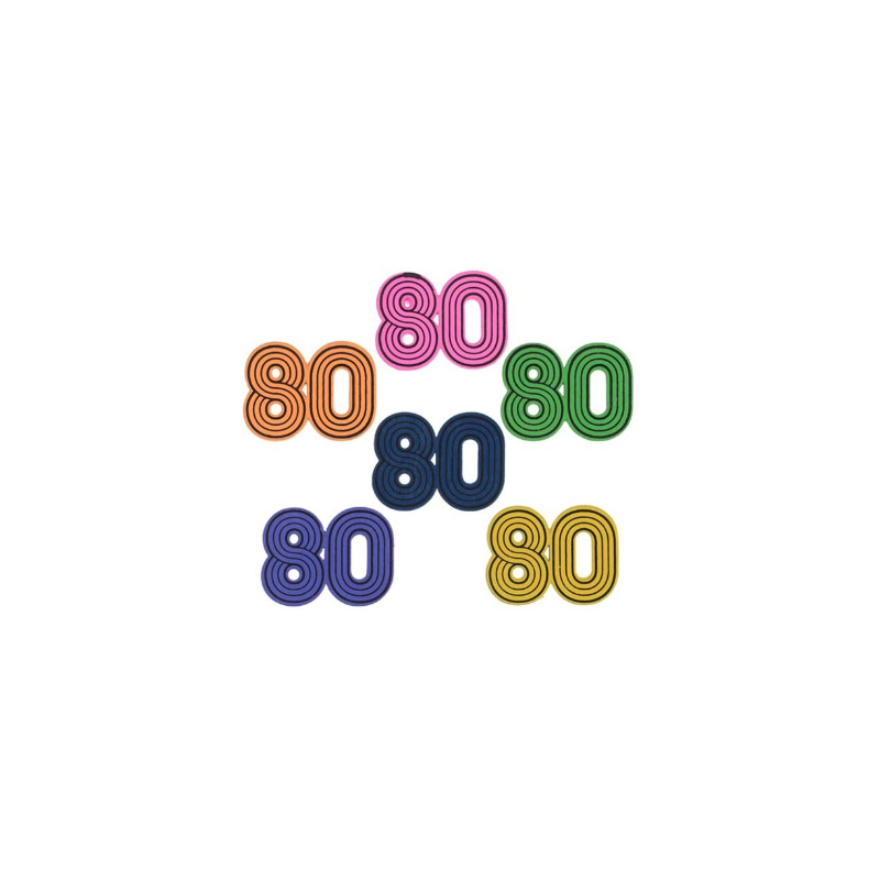 CONFETTIS 80'S MULTICOULEURS CONFETTIS 80'S MULTICOULEURS