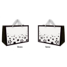 SAC CADEAU NOIR ET BLANC ETOILES 30 X 25 X 12 CM
