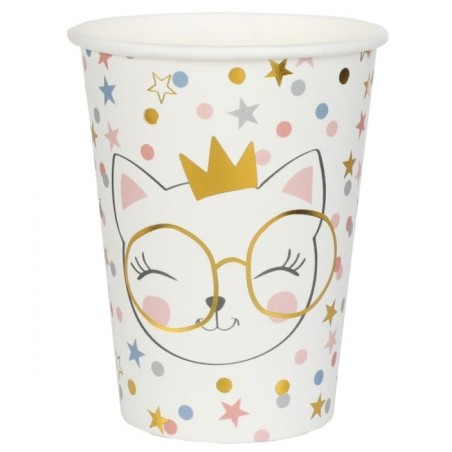 10 GOBELETS CHAT KITTY 20 CL 
