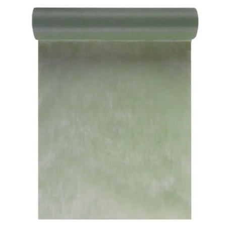 CHEMIN DE TABLE VERT EUCALYPTUS -SAUGE-OLIVE 30 CM X 10 METRES 