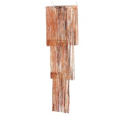 SUSPENSION METALLIQUE ROSE GOLD  40 X 115 CM 