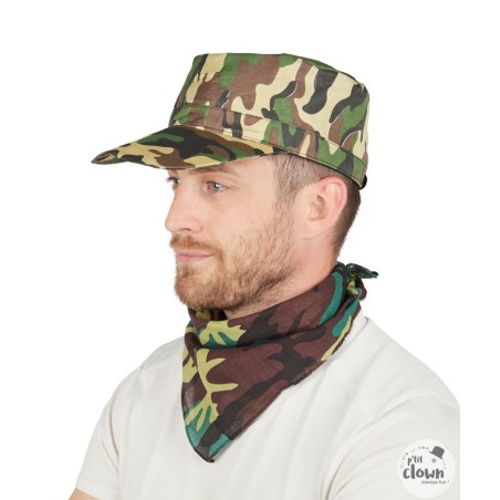 CASQUETTE CAMOUFLAGE MILITAIRE ADULTE
