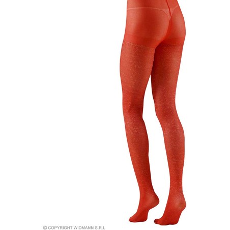 COLLANT ROUGE A PAILLETTES TAILLE XL