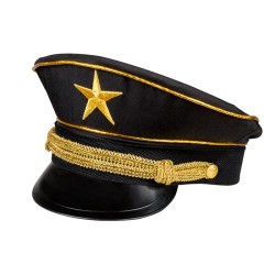 CASQUETTE GENERAL NOIR ET OR 