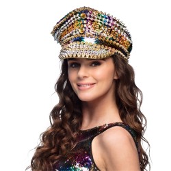 CASQUETTE RAINBOW SPARKLE SEQUIN MULTICOLORES