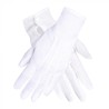 GANTS POIGNET AVEC BOUTON-PRESSION BLANC TAILLE M 