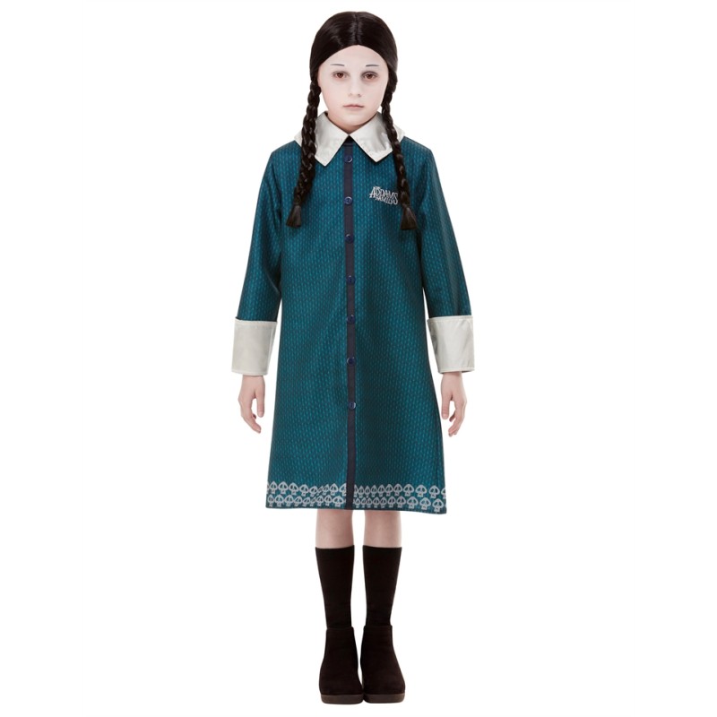 DEGUISEMENT FILLE MERCREDI FAMILLE ADDAMS TAILLE S (4-6 ANS )