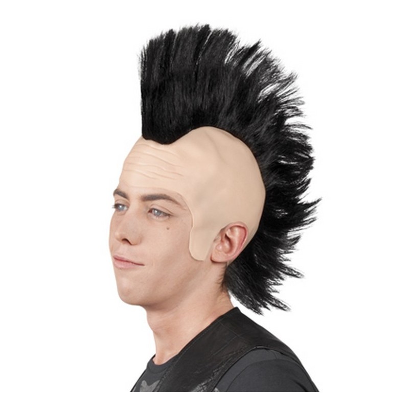 PERRUQUE PUNK CRETE NOIRE HOMME