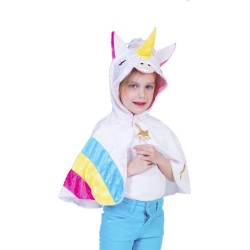 DEGUISEMENT CAPE LICORNE MULTICOULEUR TAILLE UNIQUE 