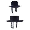 CHAPEAU MELON  JUIVES 2 MODELES ASSORTIS 