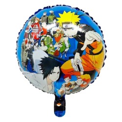 BALLON METALLIQUE ROND NARUTO 43 CM 