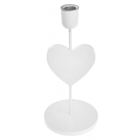 BOUGEOIR BLANC COEUR 