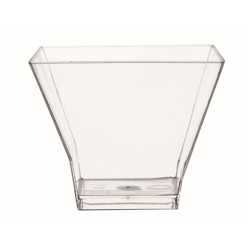 25 COUPELLES PAGODE  TRANSPARENT 