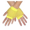 GANTS SANS DOIGT FILET JAUNE FLUO MITAINES
