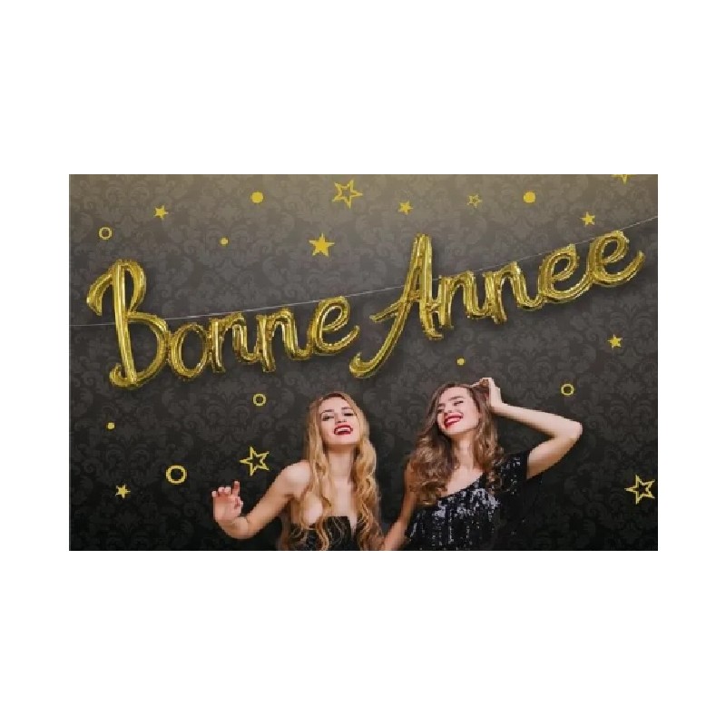 BALLON METALLIQUE BONNE ANNEE OR BALLON METALLIQUE BONNE ANNEE OR