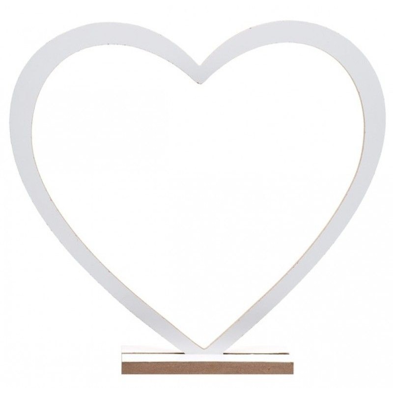 DECORATION GRAND COEUR BLANC 39 CM X 39 CM DECORATION GRAND COEUR BLANC 39 CM X 39 CM