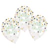 6 BALLONS LATEX HELLO BABY CONFETTIS 27 CM 