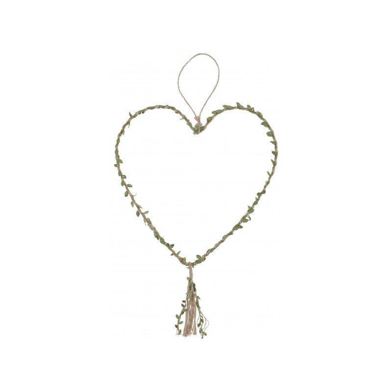 SUSPENSION COEUR NATUREL 30 x 77 CM SUSPENSION COEUR NATUREL 30 x 77 CM