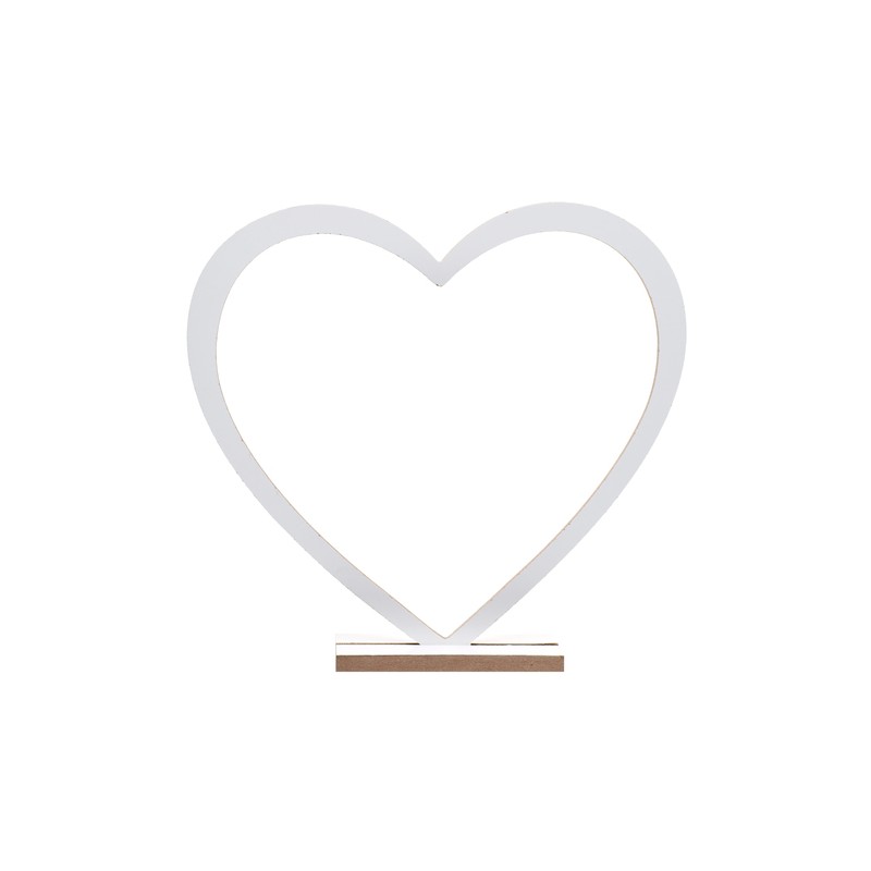DECORATION COEUR BLANC 25 x 4 x 24 CM DECORATION COEUR BLANC 25 x 4 x 24 CM