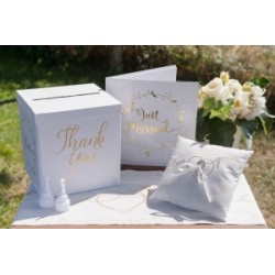 URNE CARREE MARIAGE LOVE THANK YOU 20 x 20 x 20 CM